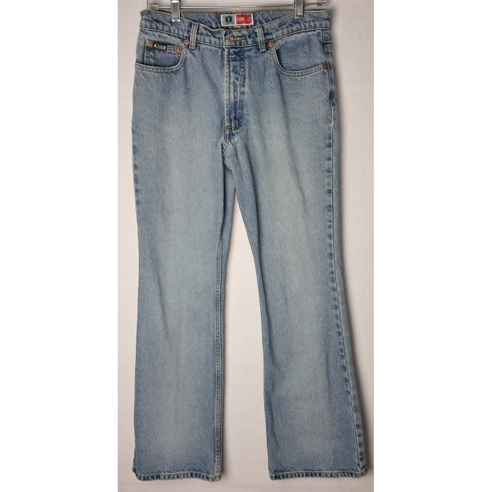Arizona Jean Womens Junior 7 29x31 Flare Leg Blue Jeans Vintage